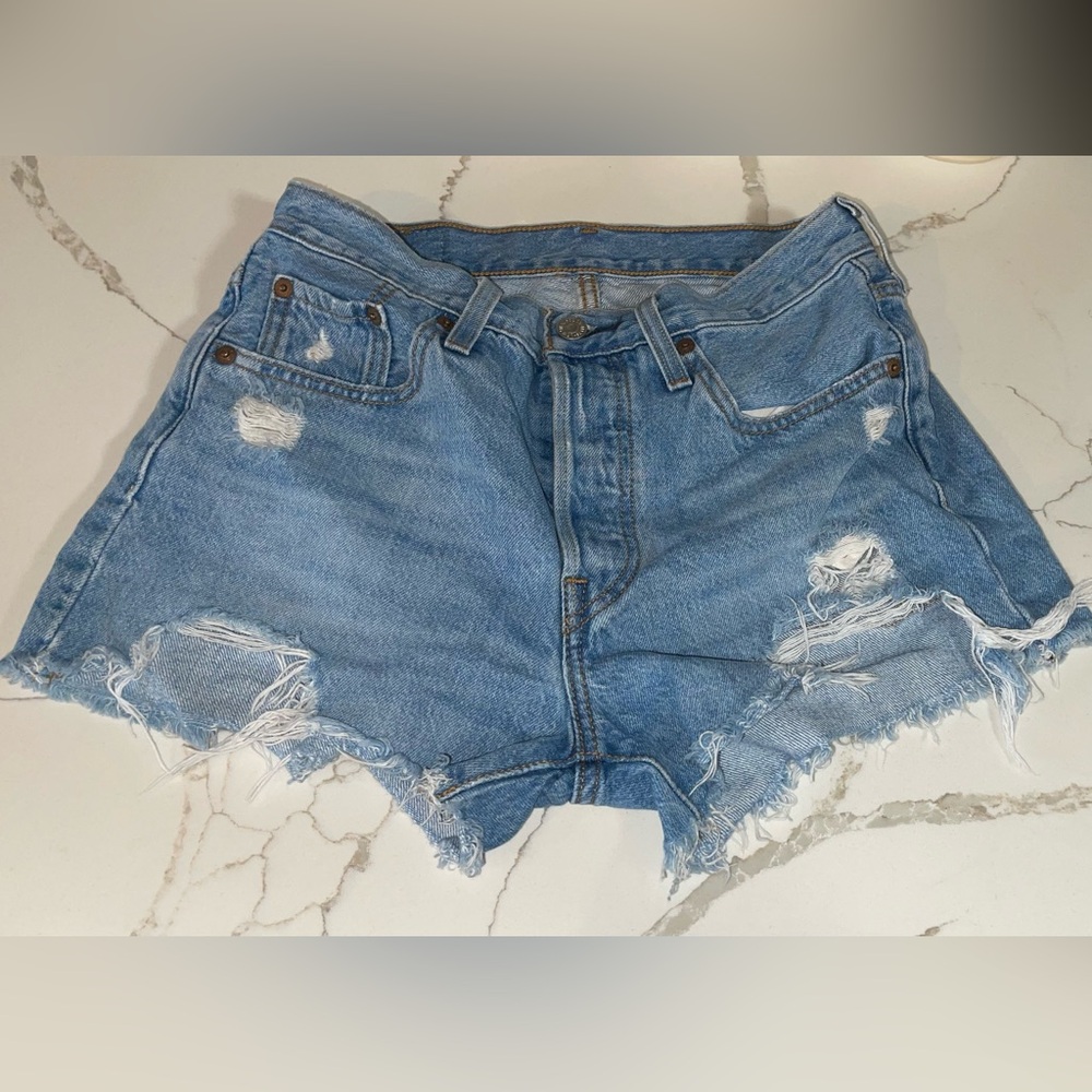 Levi’s 501 High Rise Denim Shorts | W25